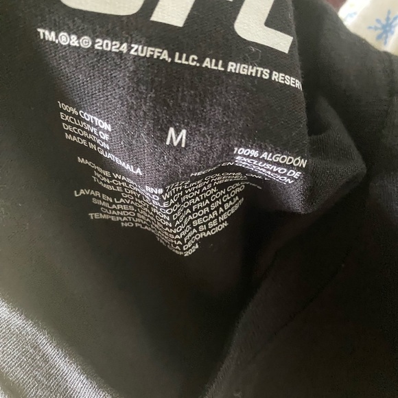 UFC Group Fighters Official Licensed Crewneck Black Graphic Unisex T-Shirt M - Picture 2 of 8